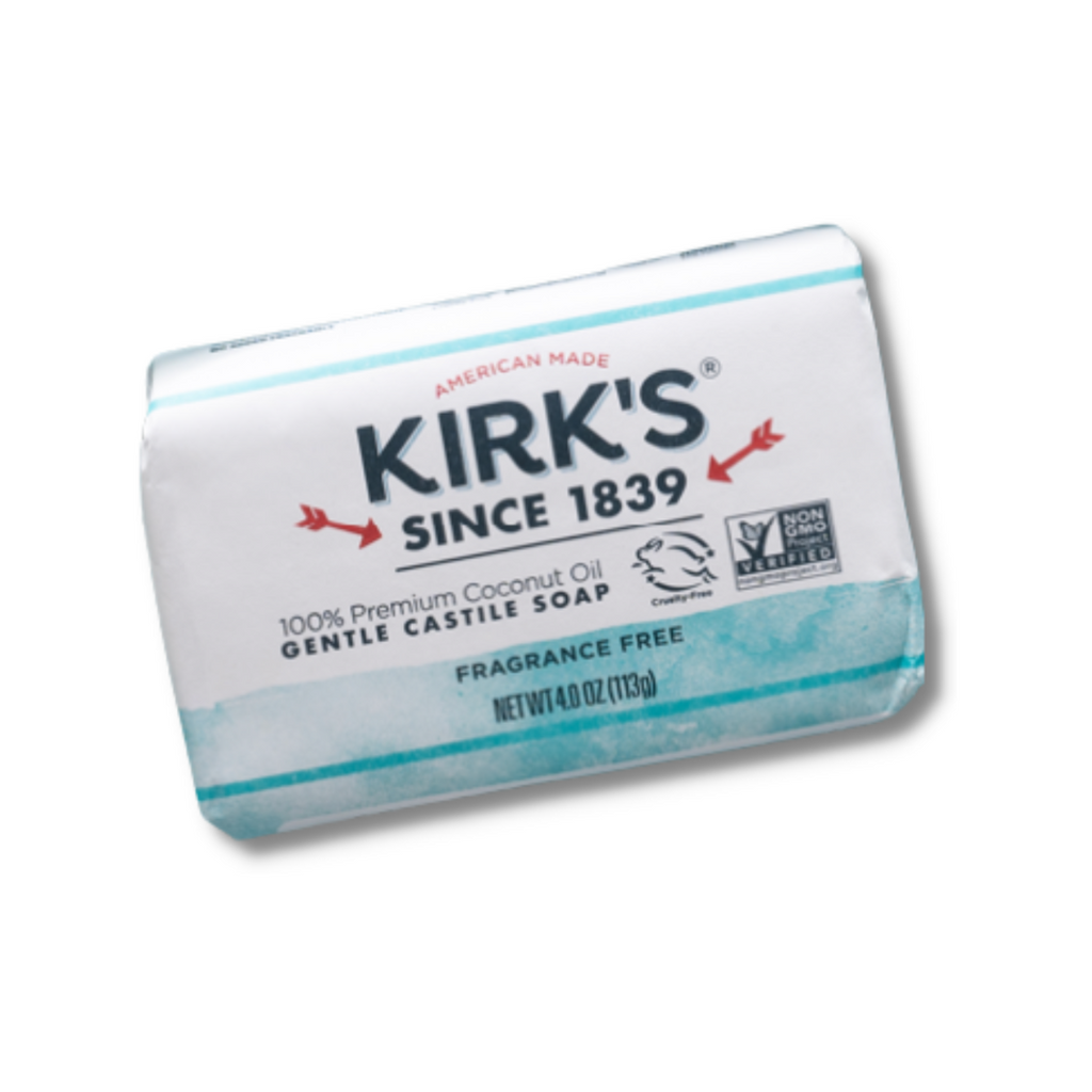 Kirks Traditional Castile Bar Soap - Fragrance free