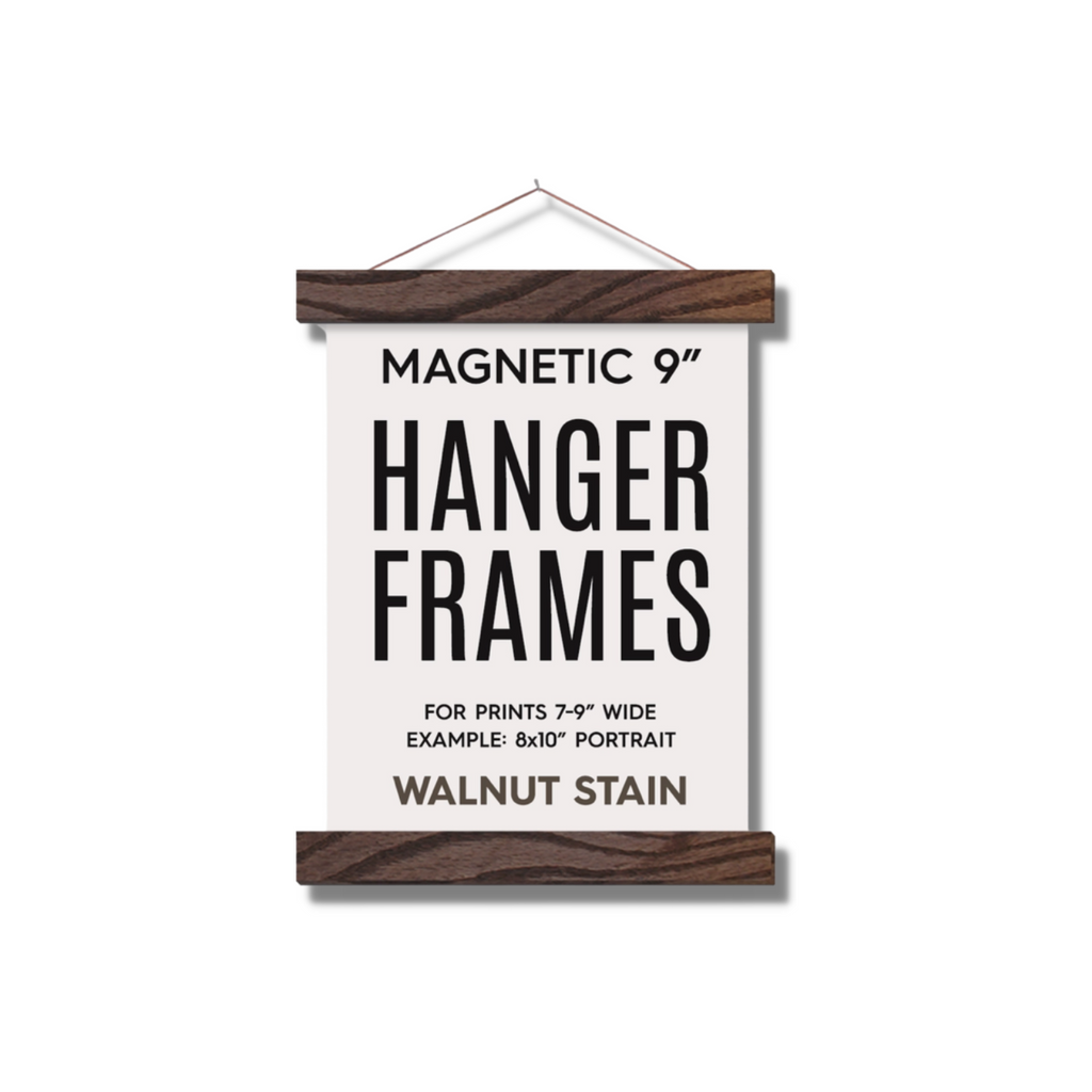 9” Magnetic Poster Hanger Frame for 8x10” Portrait Prints
