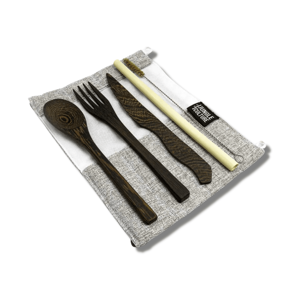 Bamboo Cutlery Set - Light Grey - Mason & Greens