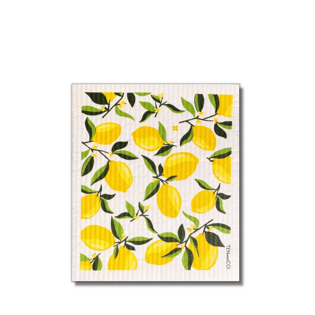Lemon Blossom Swedish Sponge Cloth